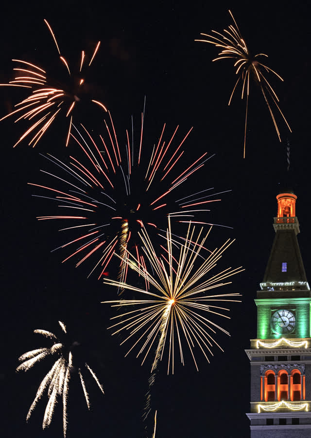 New Year's Eve downtown fireworks