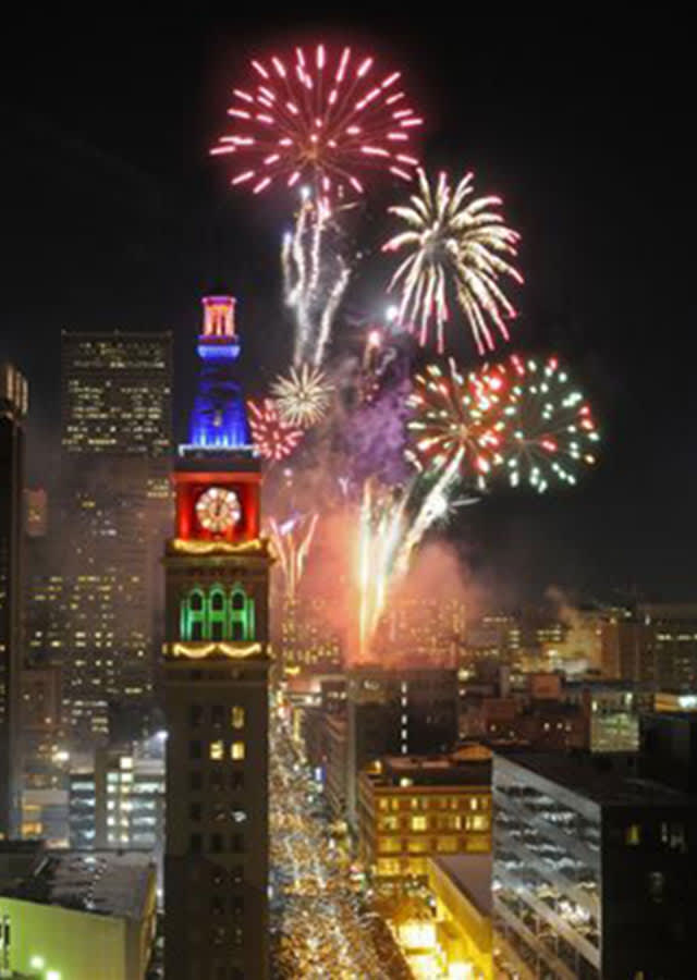 New Year's Eve downtown Denver fireworks
