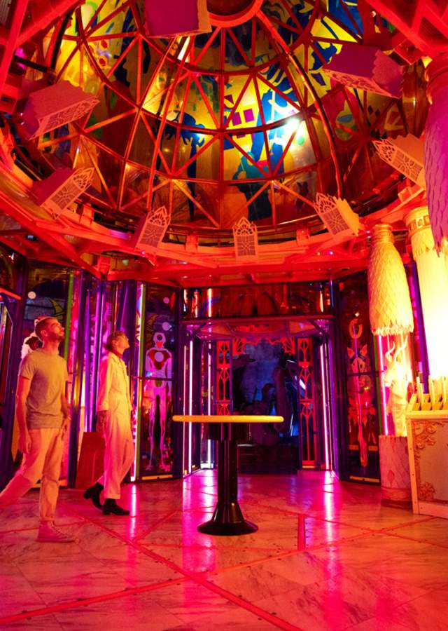 Couple at Meow Wolf Denver: Convergence Station