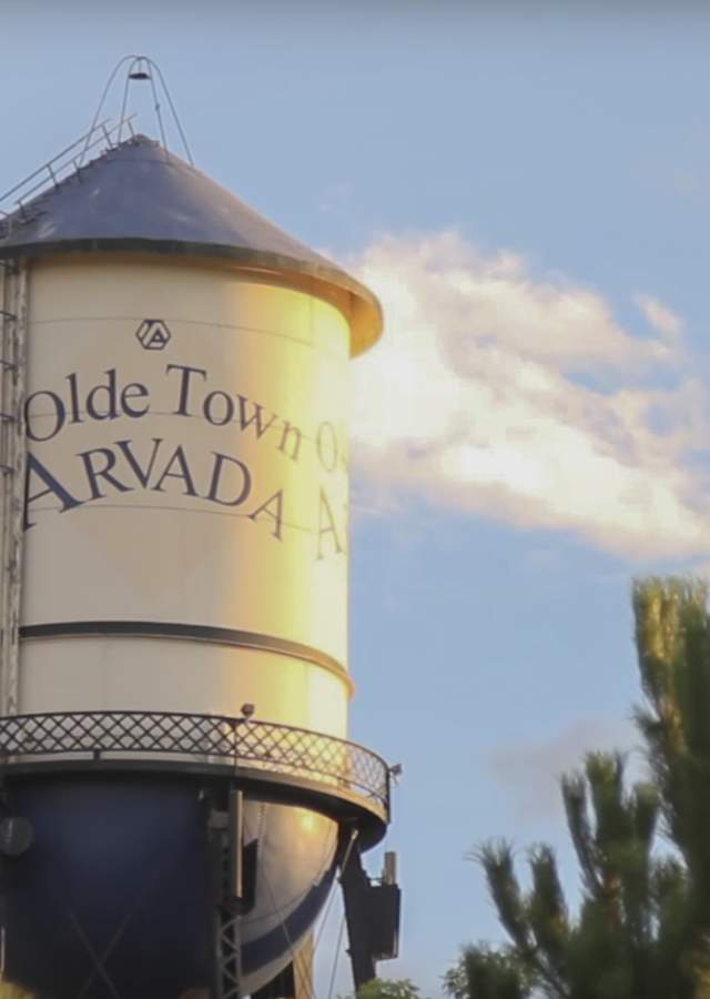 Tower in Olde Town Arvada, Colorado