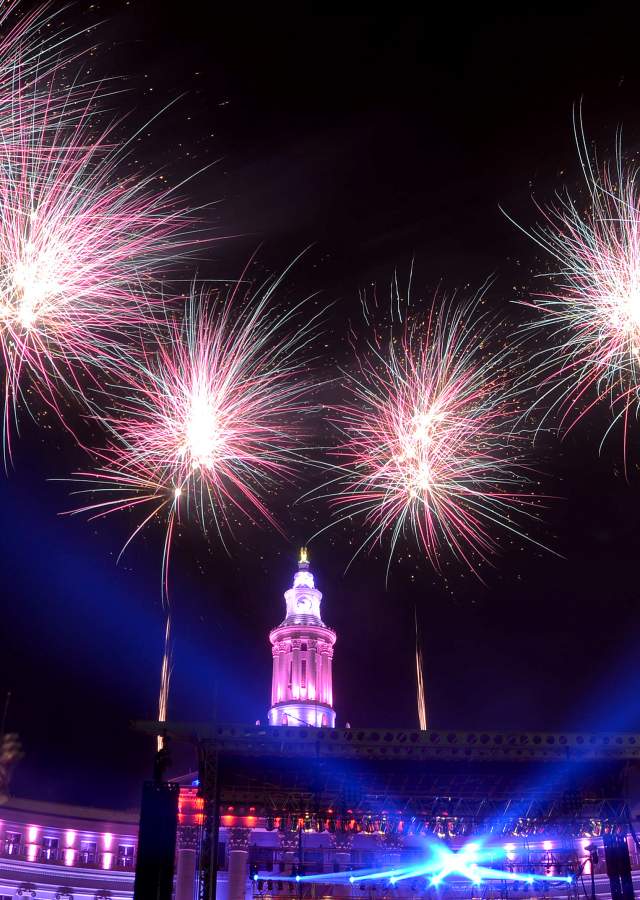 Independence Eve fireworks in Denver
