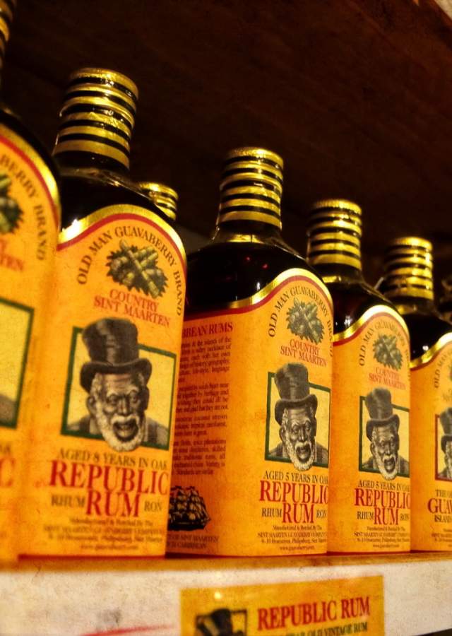 Bottles of Guavaberry Rum