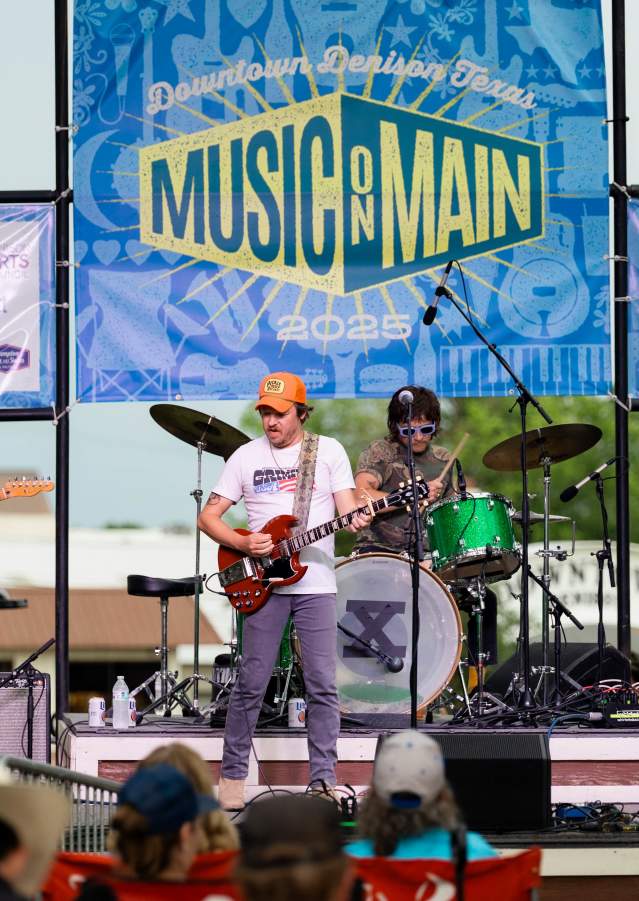 Silverada performing live during the 2025 Music on Main concert series