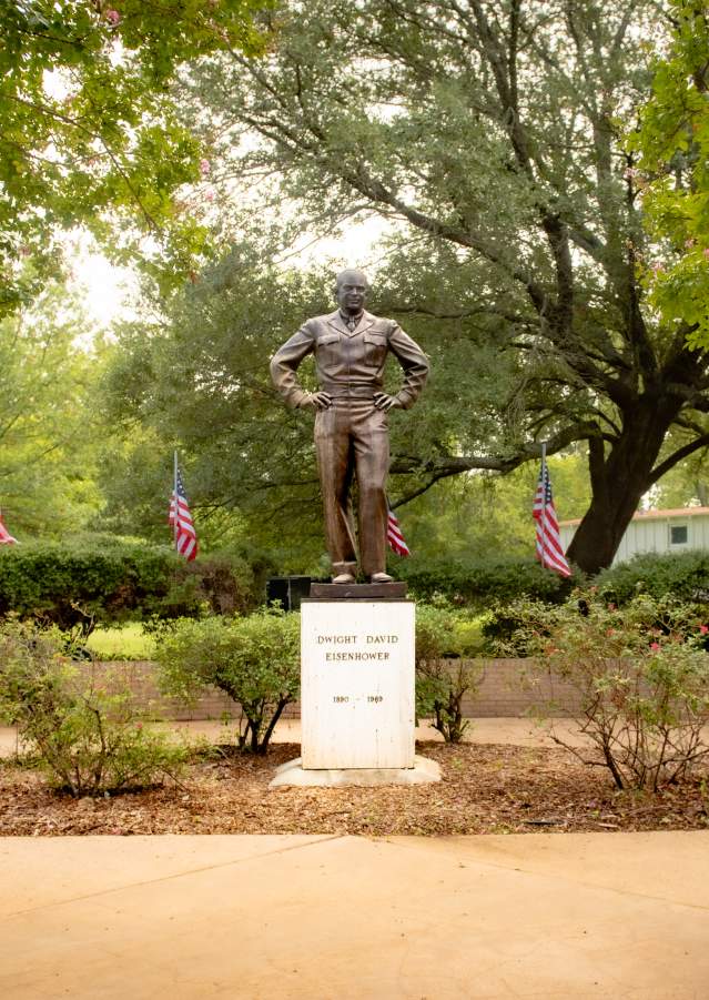 President Dwight D. Eisenhower statue at the Eisenhower Birthplace