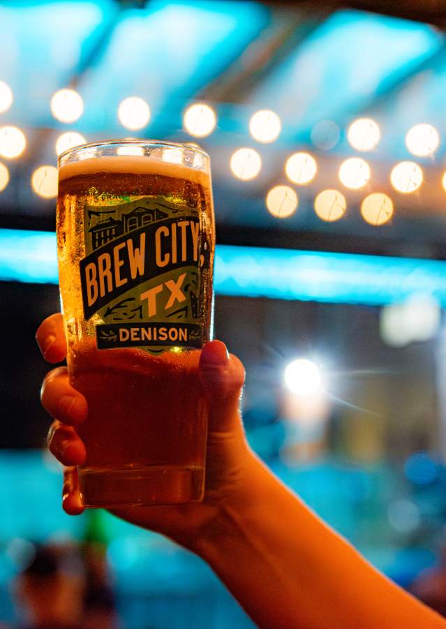 Brew City glaass captured at a local resturant/bar in Denison, Texas