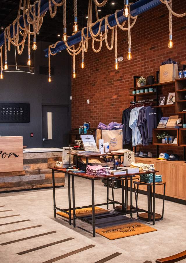 Interior view of the Discover Denison Visitor Center in Downtown Denison