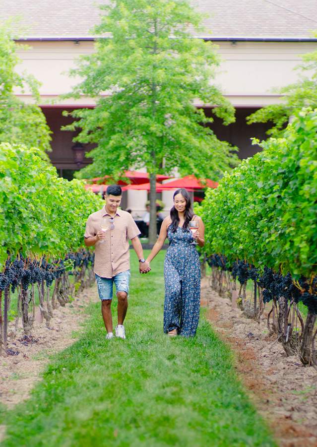 wine country couple