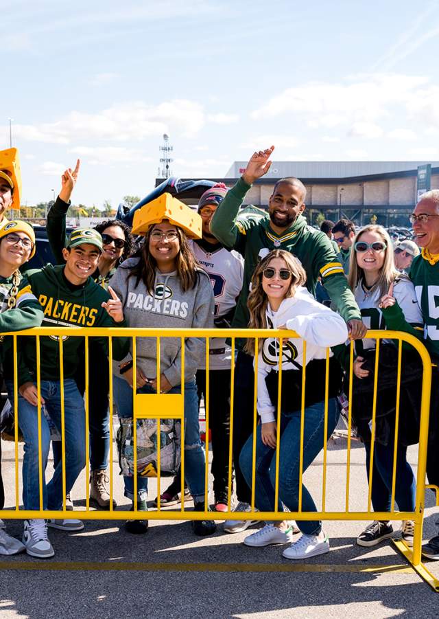 group at packers tailgate
