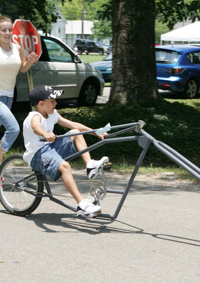 Child Riding Low Rider Bike at Louisiana Bicycle Festival