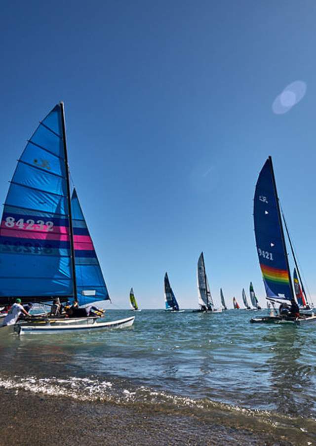 Boat Sailing Beach Outdoors Sports