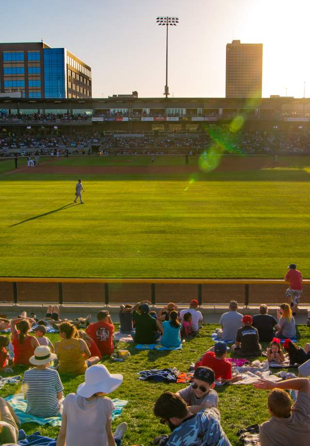 Photo of the Hodgetown baseball field in Amarillo, Texas