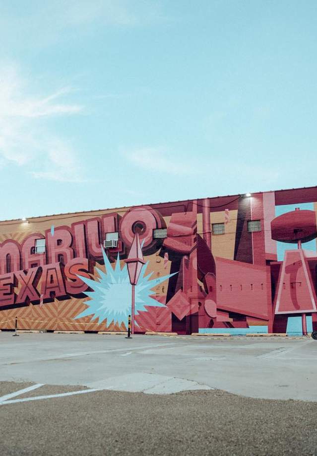 Amarillo Mural by Emjay