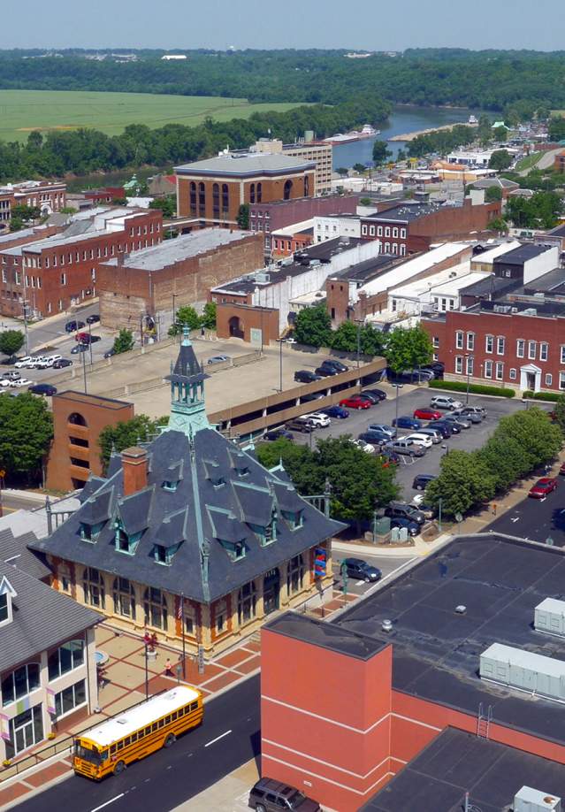 Clarksville Downtown Aerial