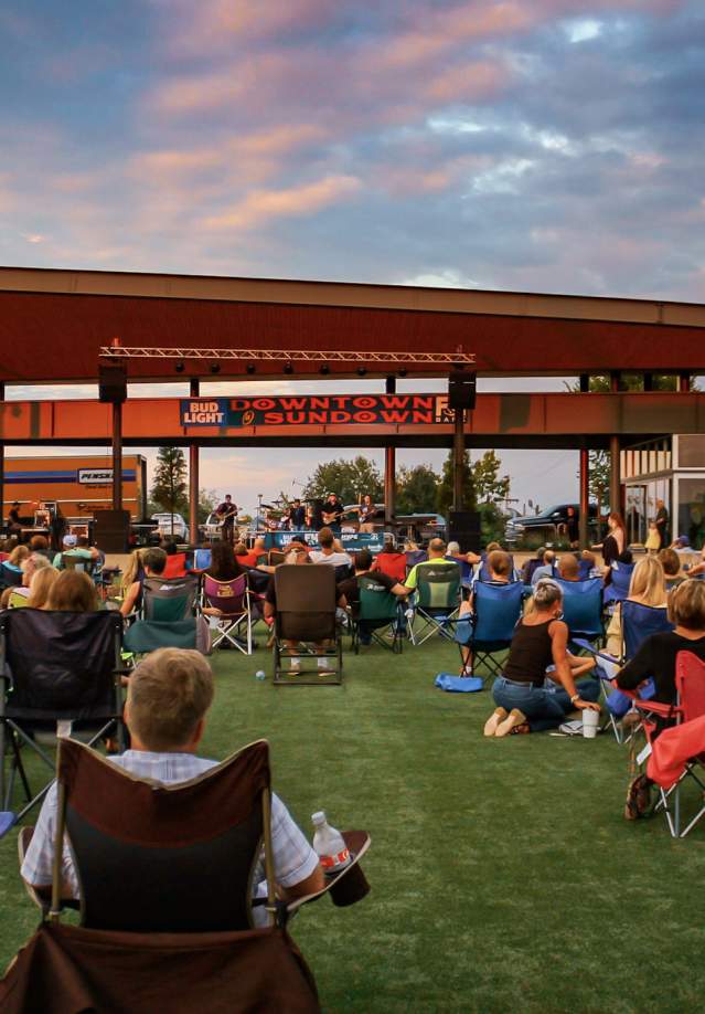 people at an outdoor concert