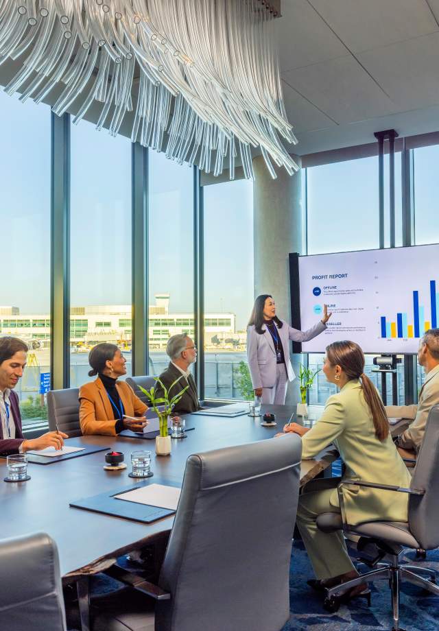 Meeting at the Grand Hyatt Supersonic Boardroom