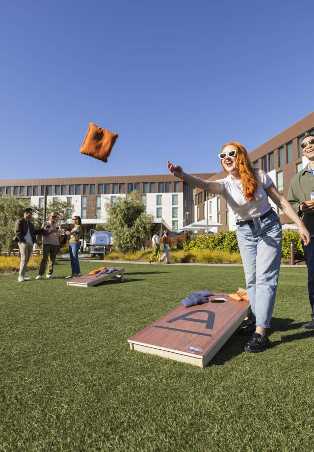 Ameswell - Cornhole Throwing Team Building