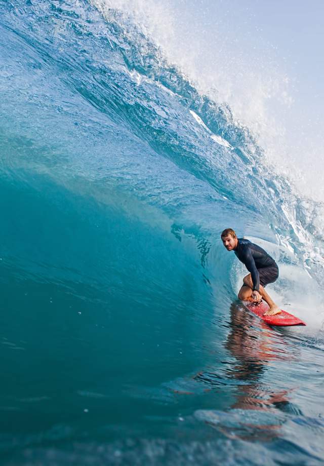 Man surfing