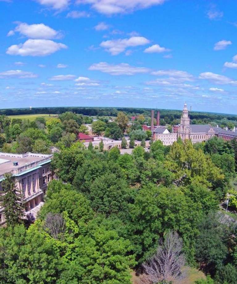 Saint Mary of the Woods aerial view