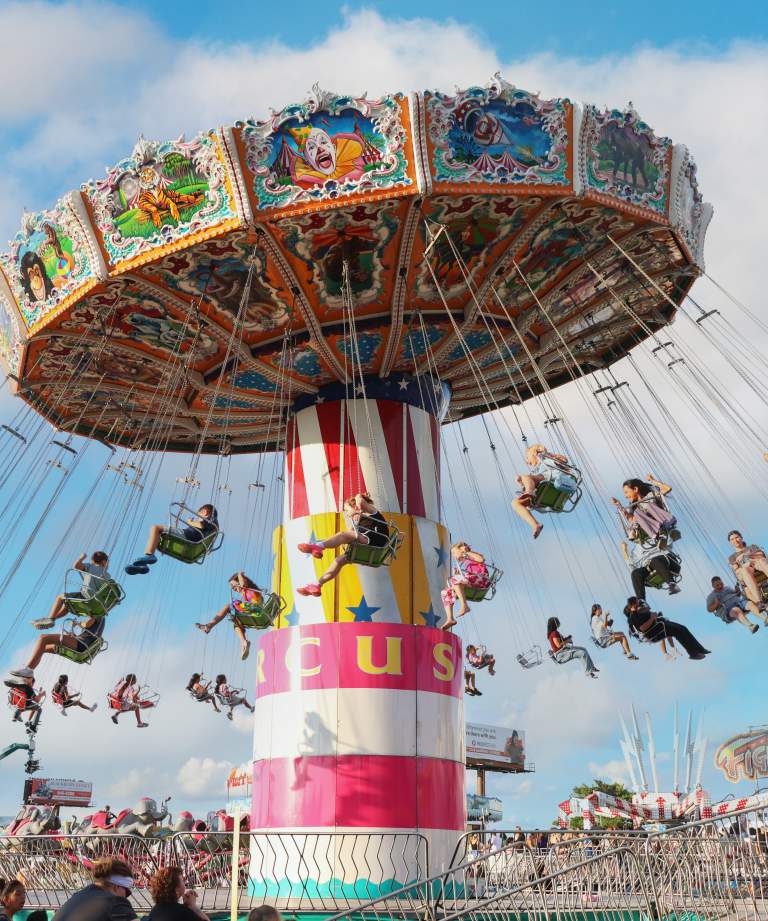 Vigo County Fair swings
