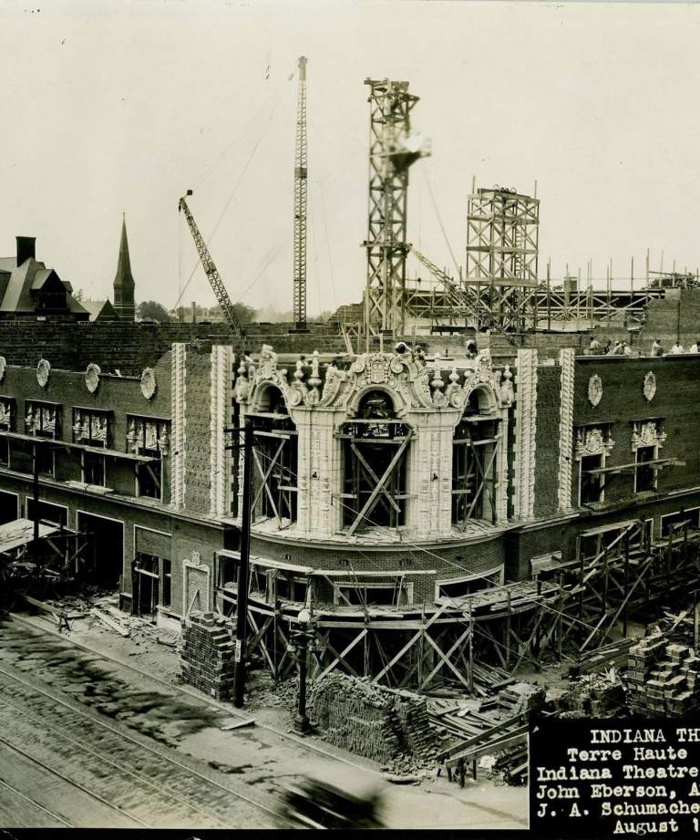 The Indiana Theatre Construction