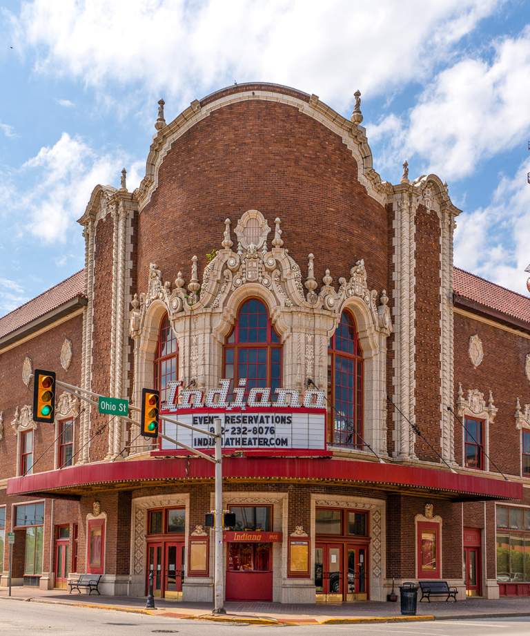 The Indiana Theatre fascade