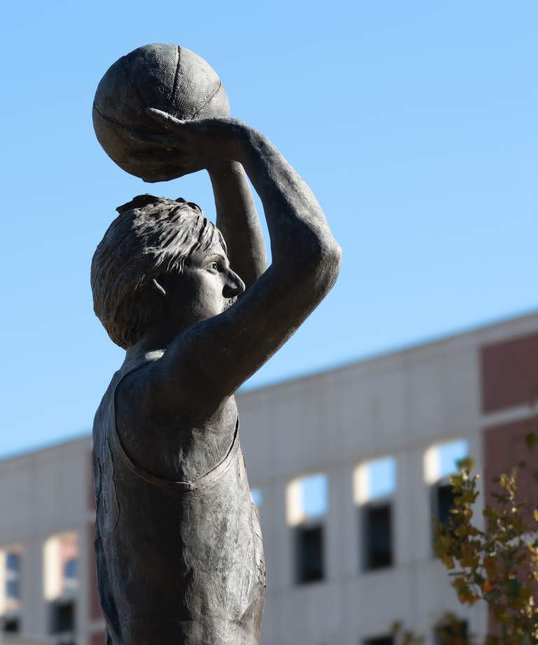 Larry Bird Taking A Shot