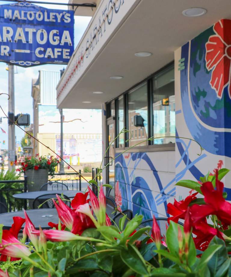 Saratoga Restaurant outdoor patio