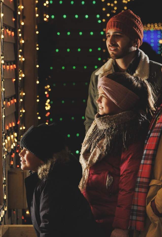 Family enjoying Christmas