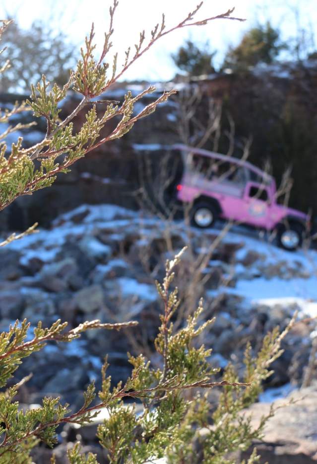 Pink jeep