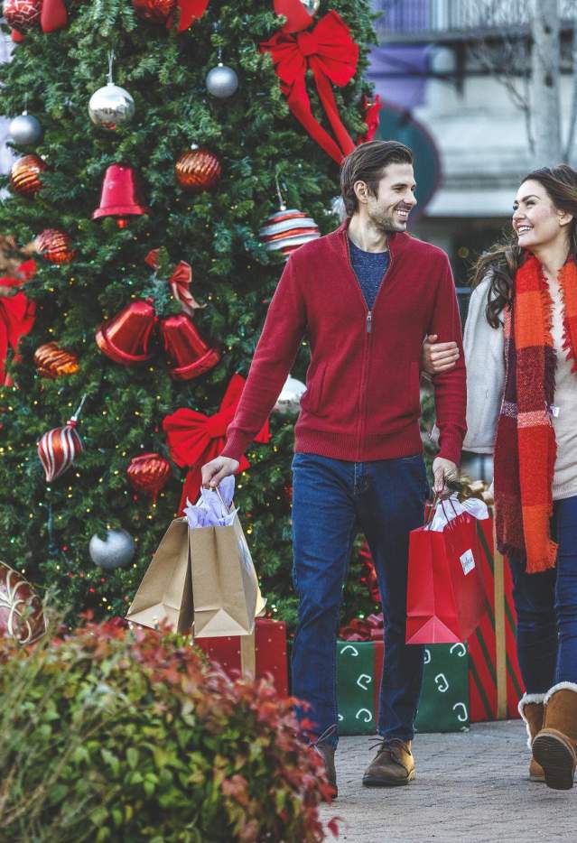 Couple Shopping Christmas