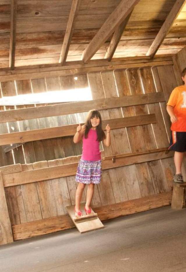 Three kids at Cosmos Mystery Area