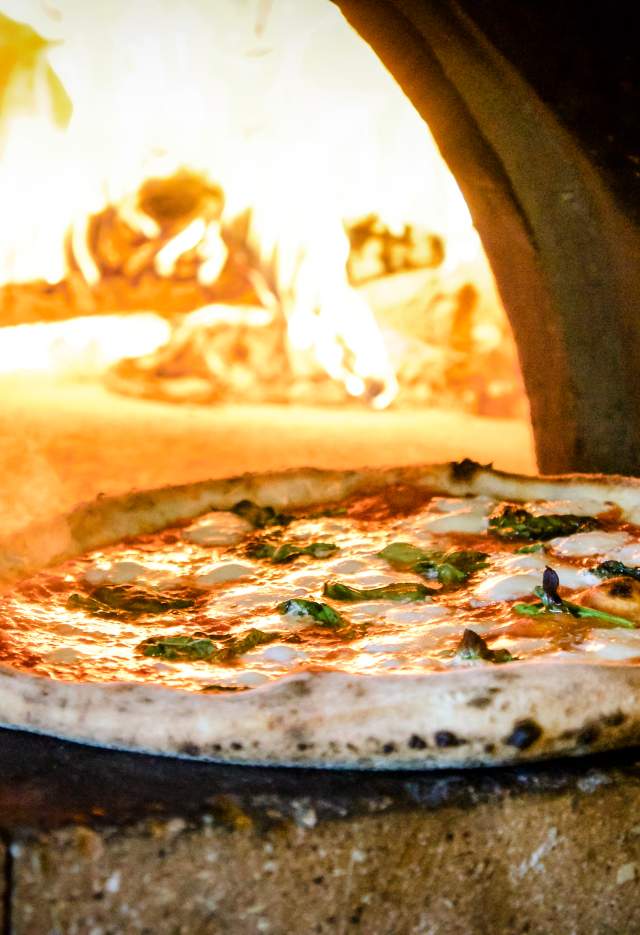 Pizza From Bella Gusto Urban Pizza in a Pizza Oven