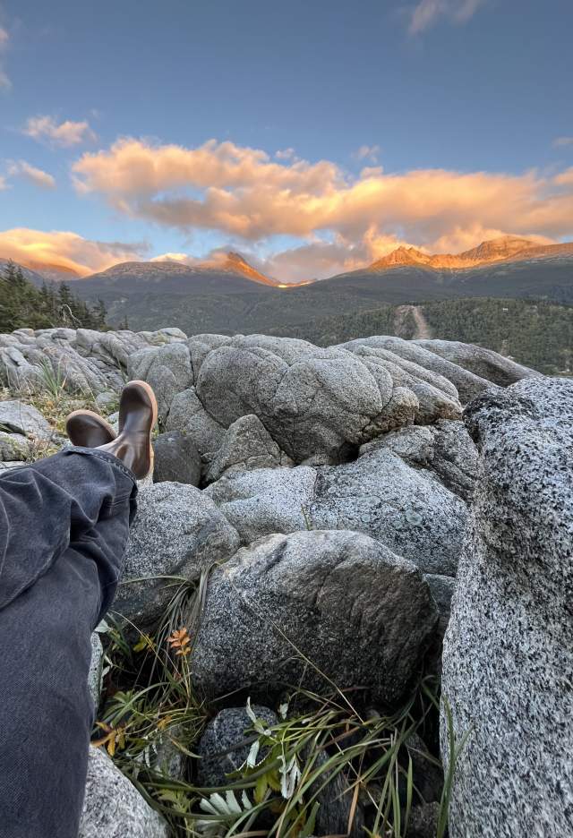 Caught a rare Skagway sunset at Yakutania Point