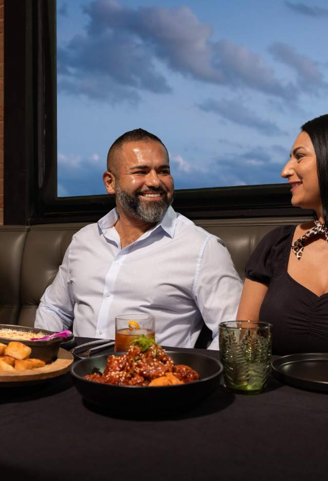 Couple Eating at Lucille & Mabel