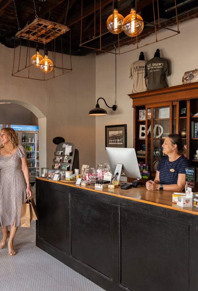 Couple Shopping at Shaw's Marketplace