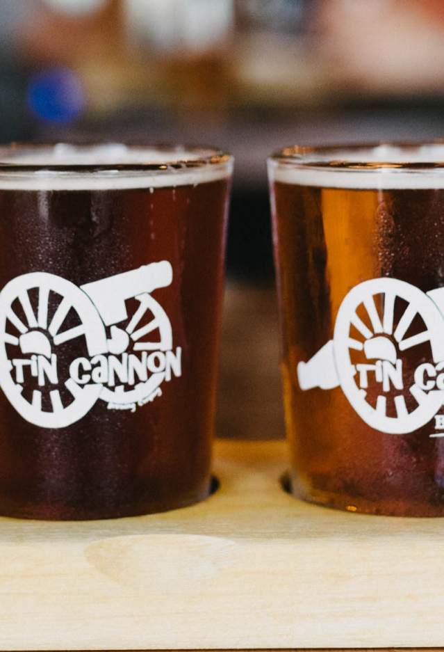 A flight of beer