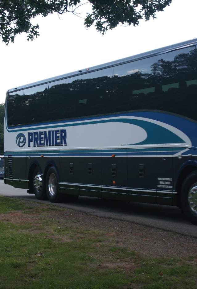 Motor coaches driving