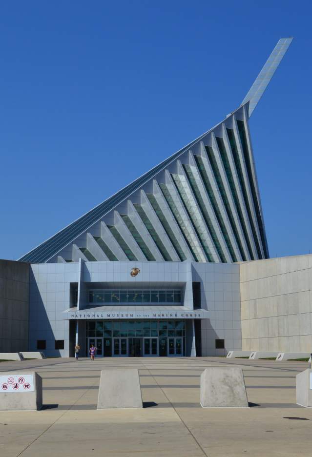 entrance to the National Museum of the Marine Corps
