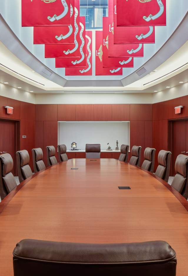 Executive meeting room at the National Museum of the Marine Corps