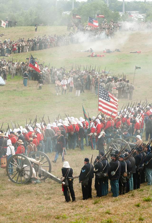 A civil war reenactment