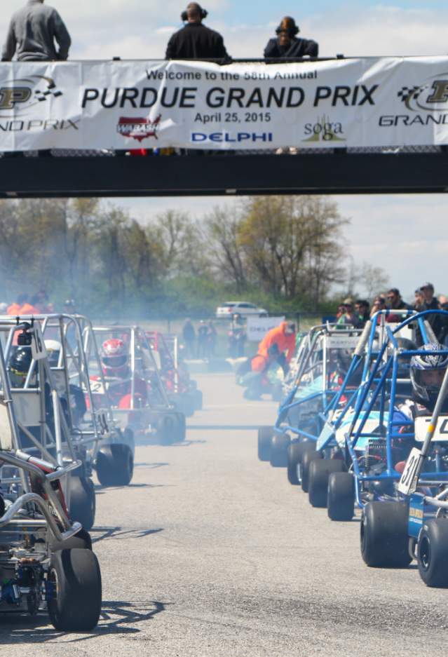 Cars racing