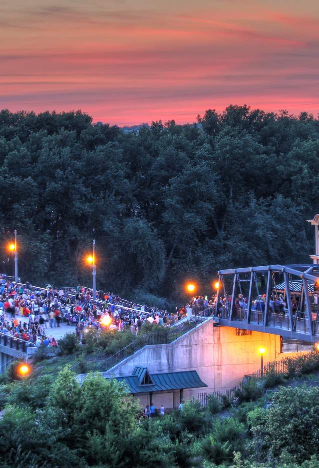 Lafayette-West Lafayette Pedestrian Bridge with Let's Go There