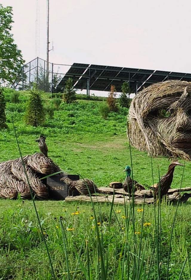 Sacred Rhythm Mother sculture on hill