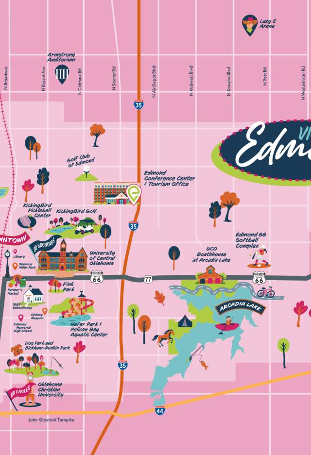 Edmond Attractions Map