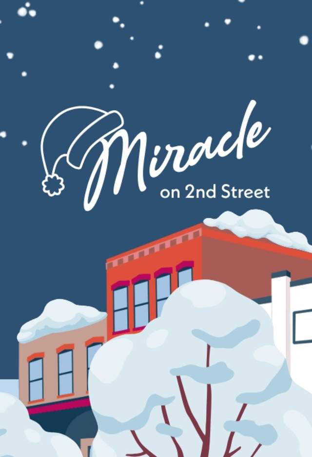 Miracle on 2nd Street at night