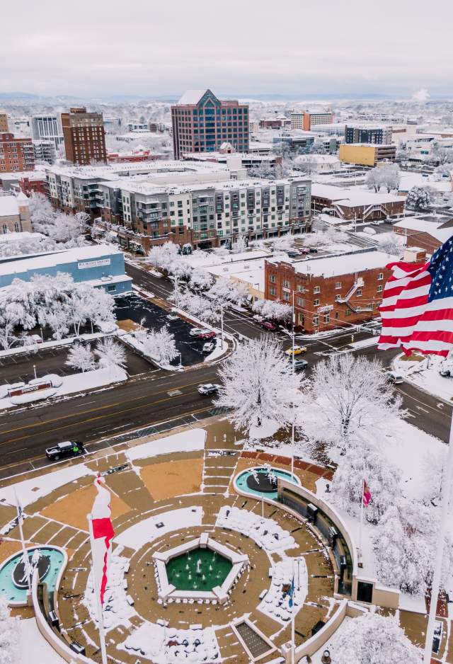 Snowy Downtown Huntsville