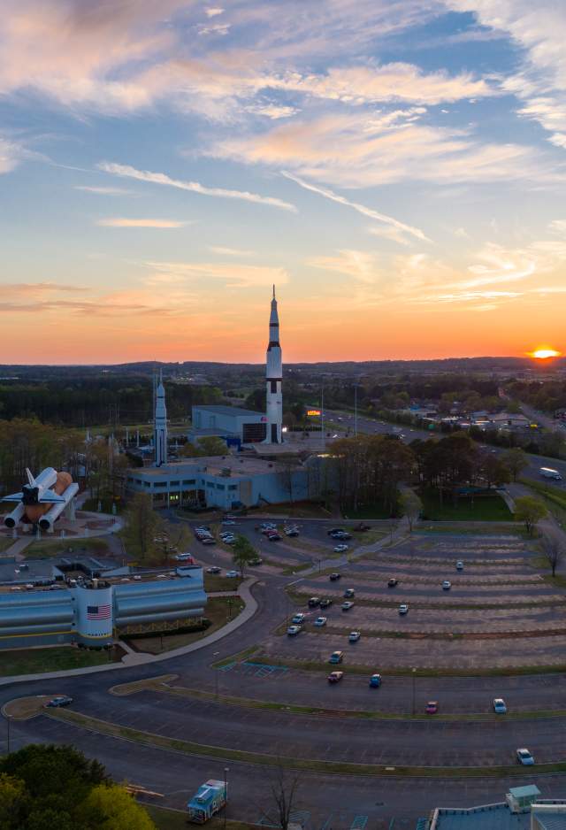 Aerial photo of Rocket Center