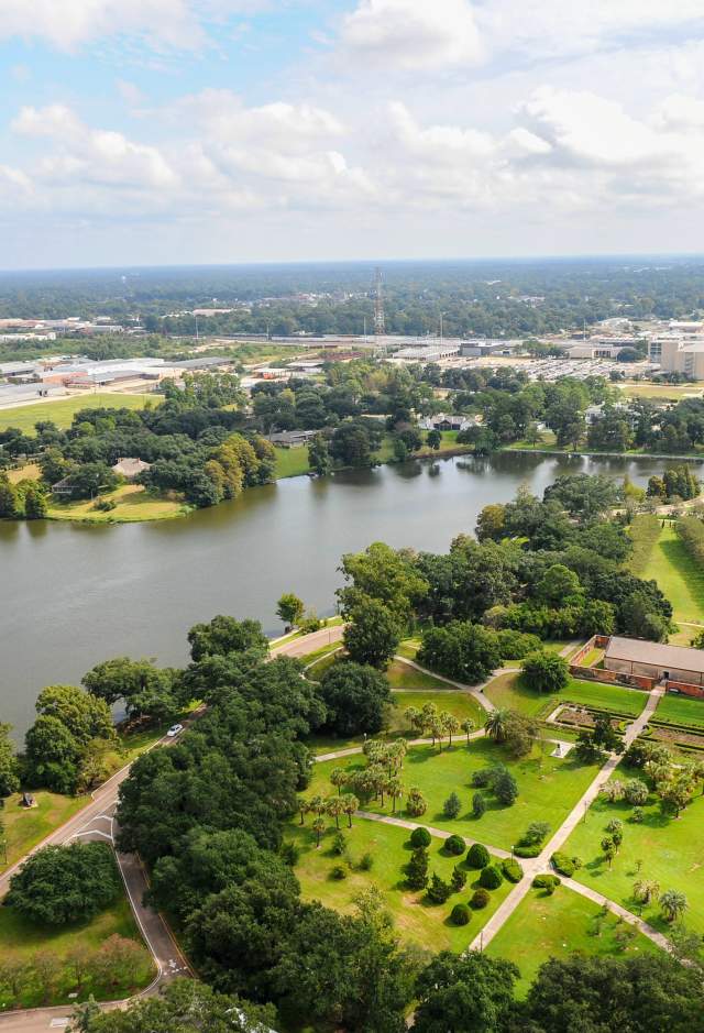 Aerial photo of Baton Rouge