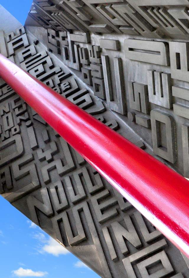 Red Stick Sculpture