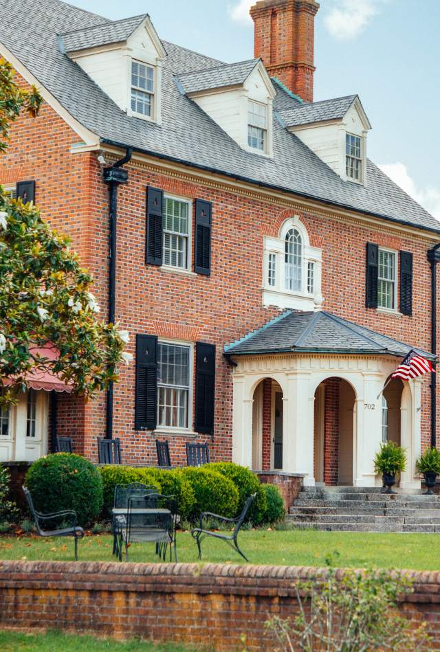 Outside the Hornsby House